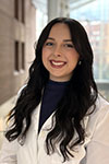 portrait of Gabrielle Guy wearing a pharmacist white coat